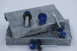 Hexagonal self drilling screw with metal/rubber EPDM washer